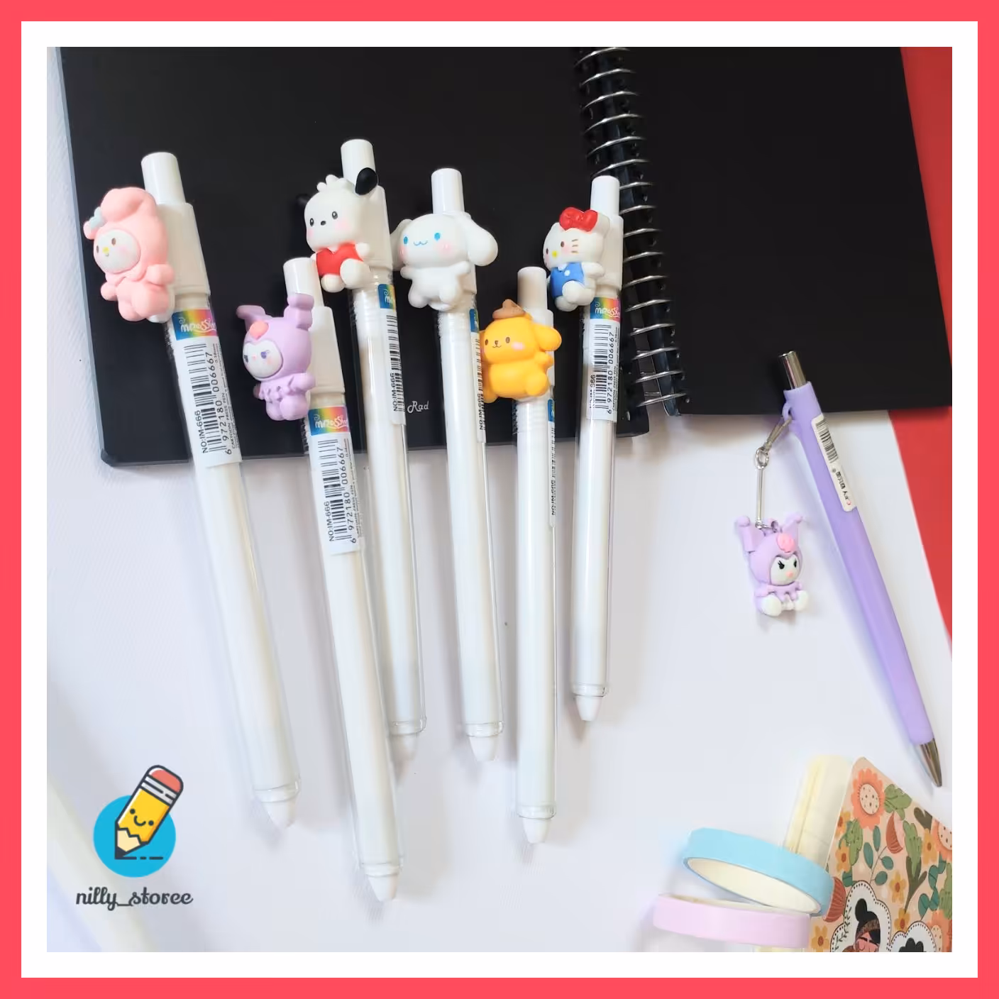 خودکار کلیکی عروسکی جوهر آبی بسیار زیبا و خاص