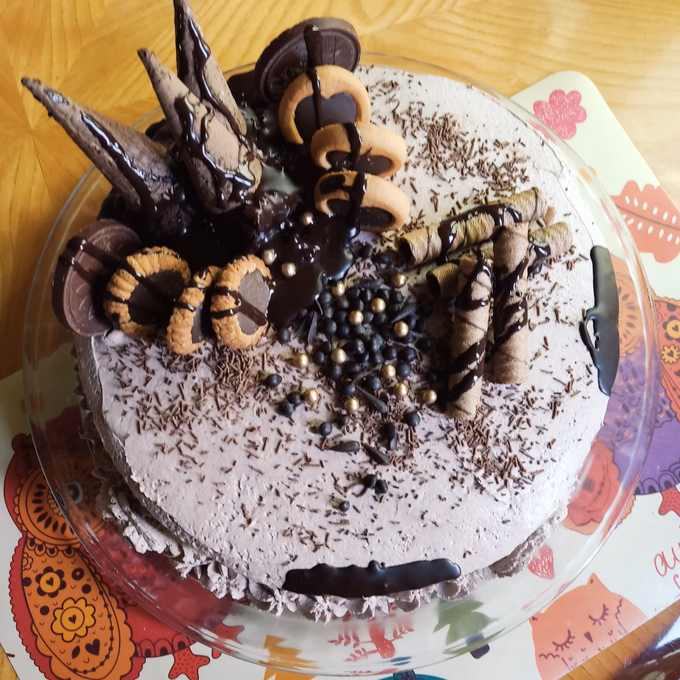 کیک خانگی شکلاتی