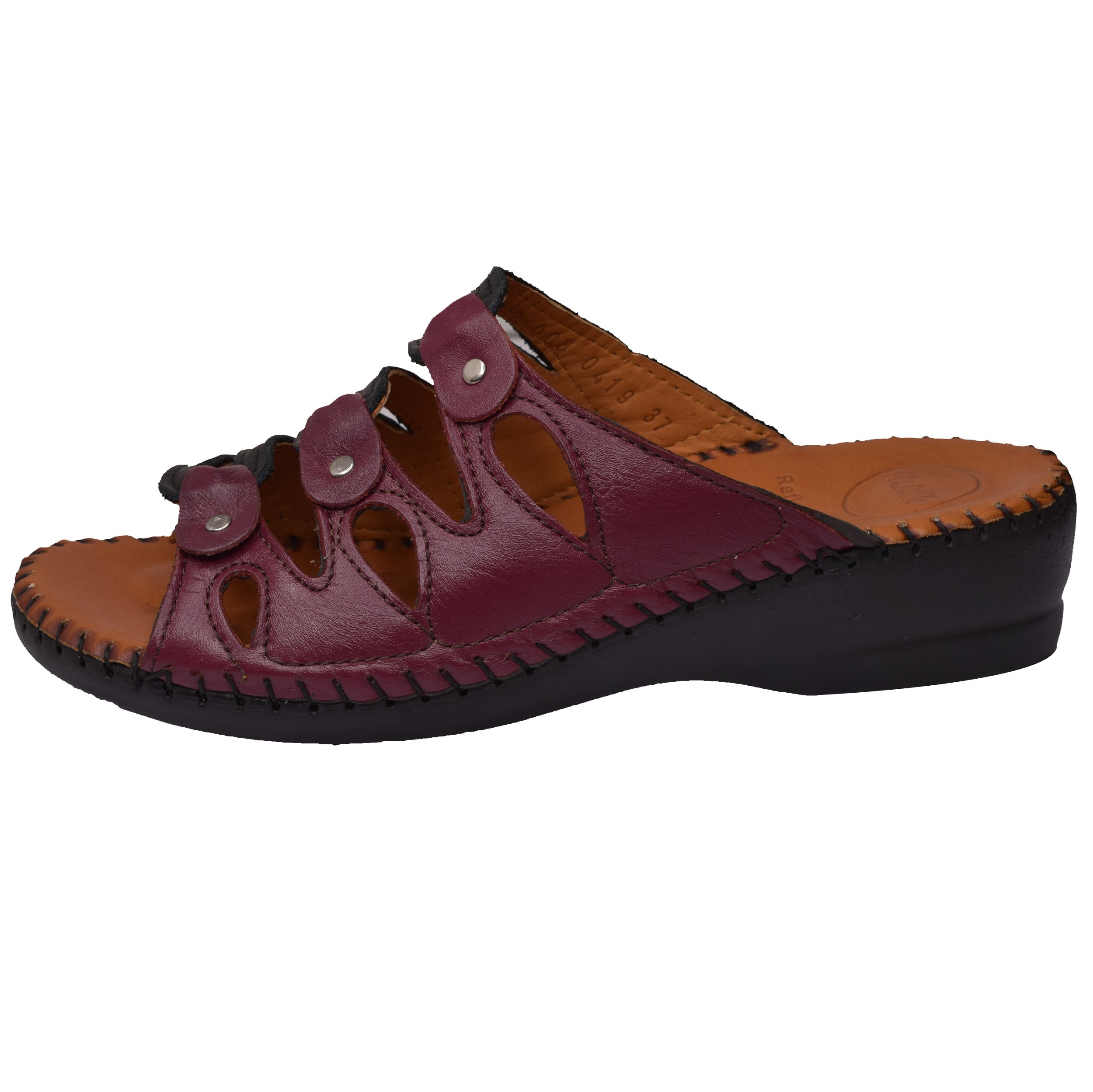 مدل خارپاشنه 3 زرشکی-مشکی کد 2