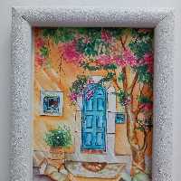 نقاشی منظره آبرنگ سایز 17در21