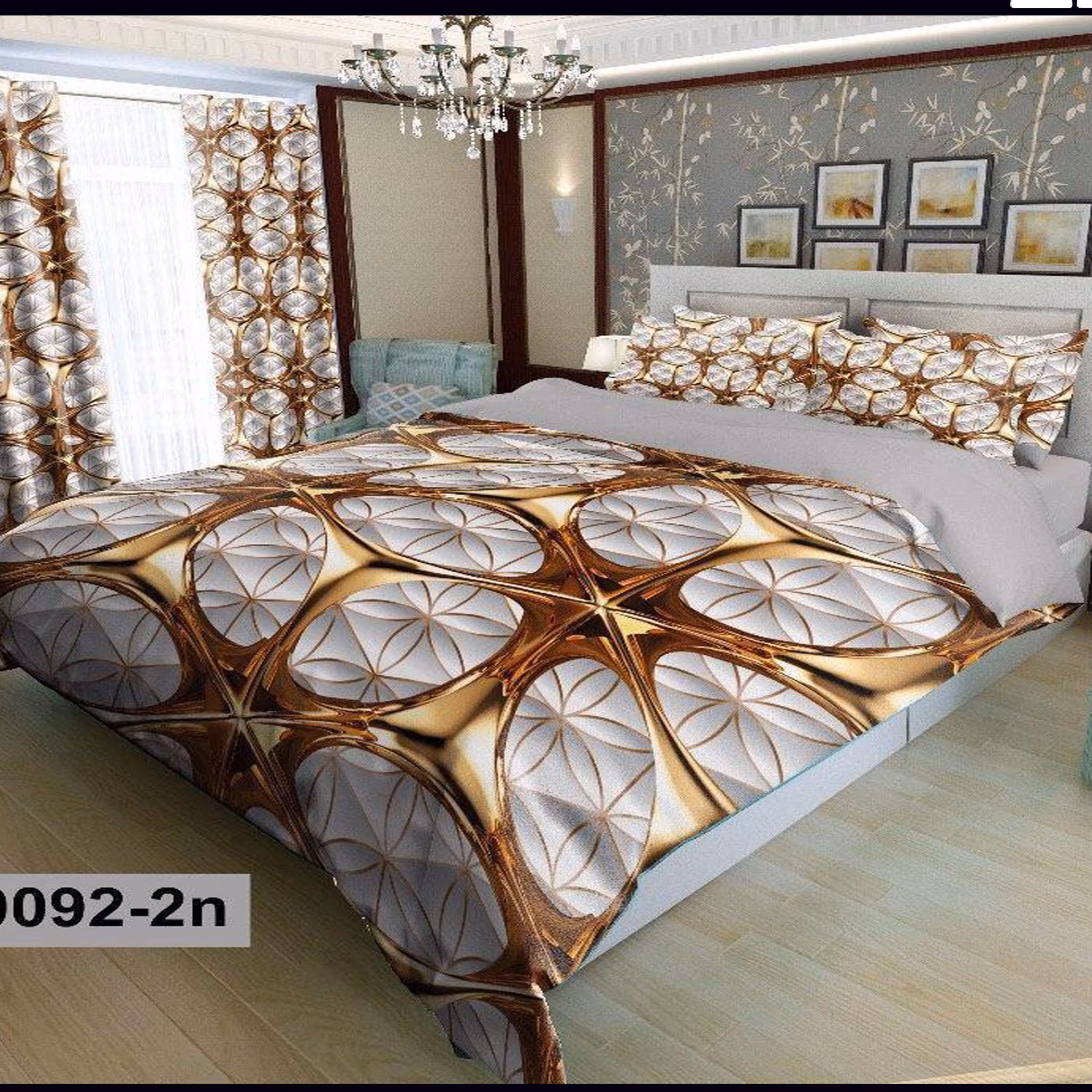 سرویس روتختی 2 نفره تنسل چاپی برندترک لند(Turk Land) z 92