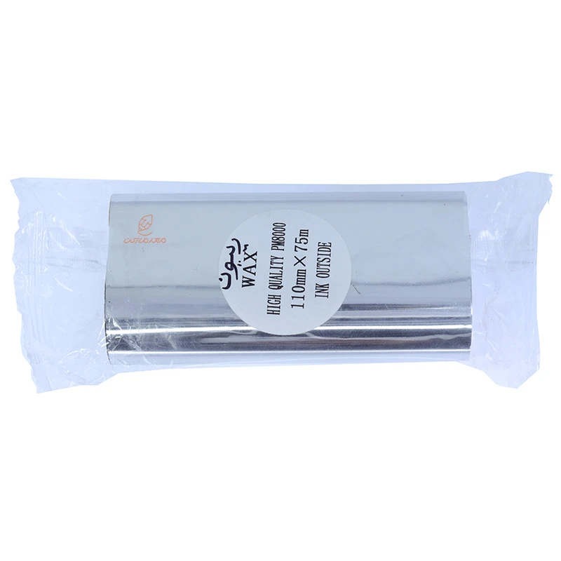 ریبون دستگاه لیبل زن 75*110 وکس WAX