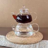 کتری و قوری پیرکس مدل گرد