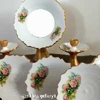 هفتسین شیک سفالی طرح گل رز   9 تکه 