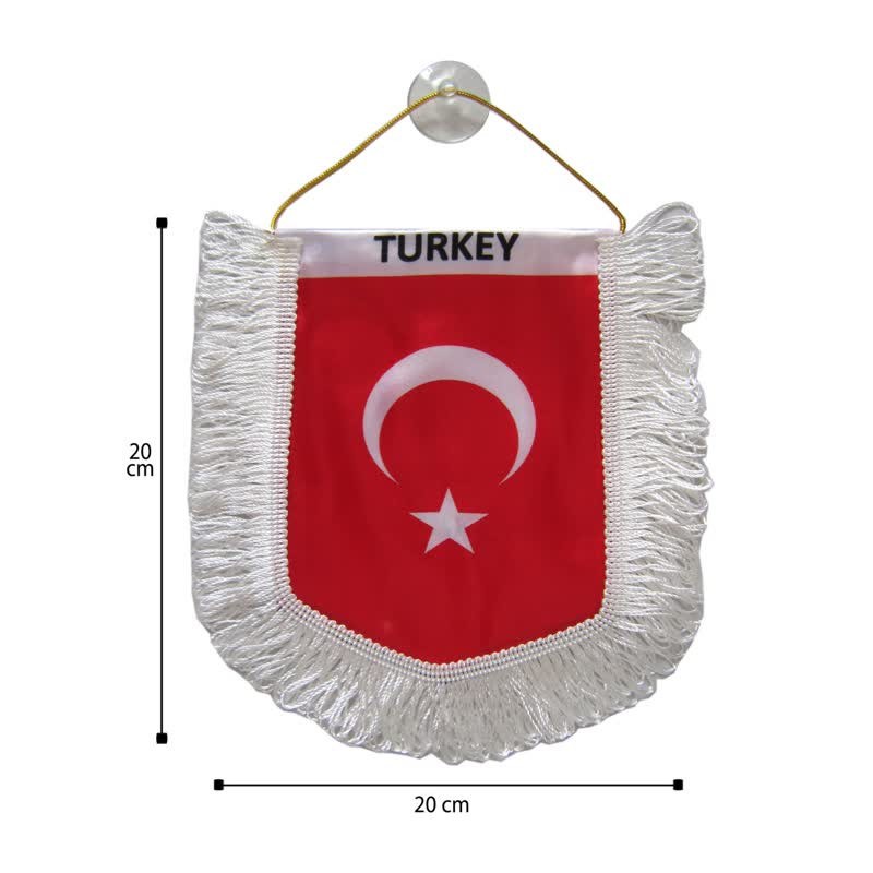 آویز خودرو طرح پرچم ترکیه