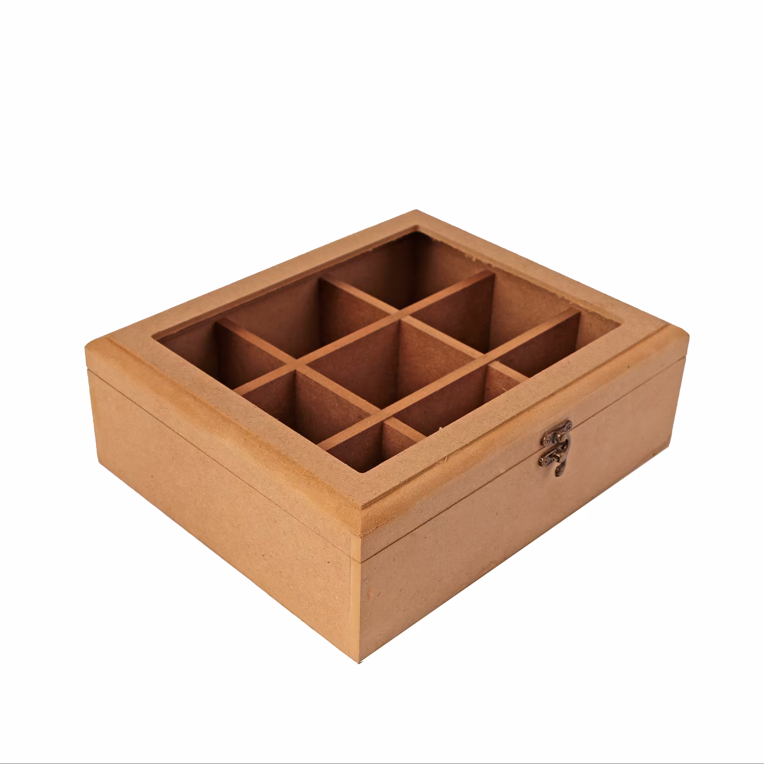 جعبه چوبی 9 خانه درب مدل روباز