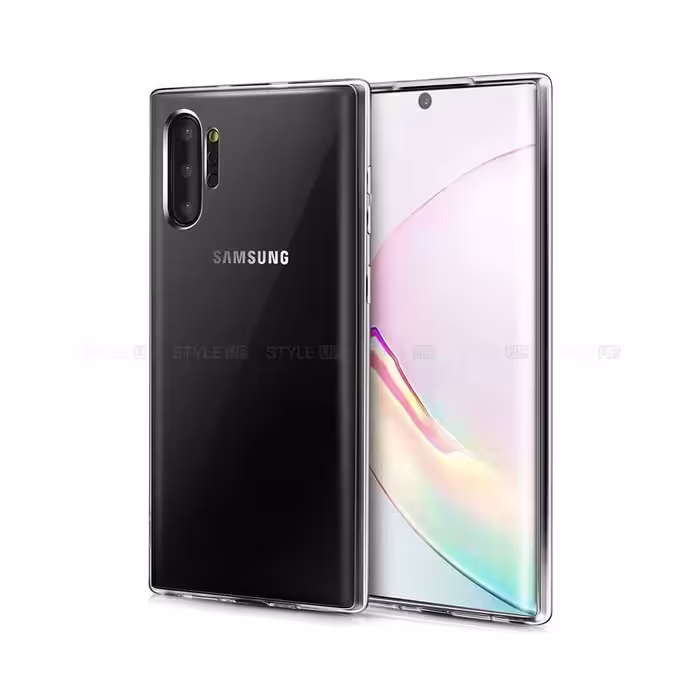 قاب گوشی سامسونگ Note 10 Plus مدل ژله ای شفاف