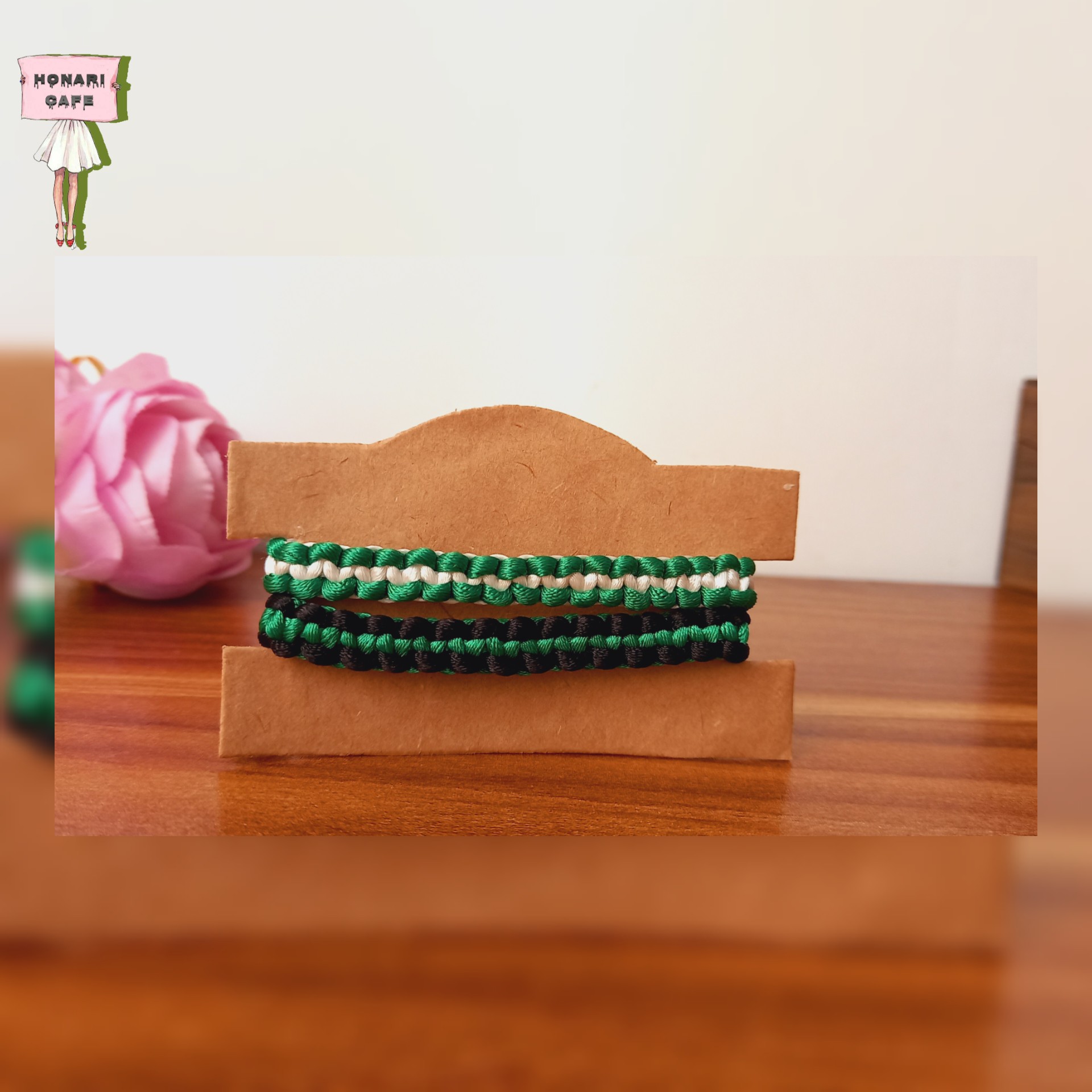 دستبنددوستی ست سبز