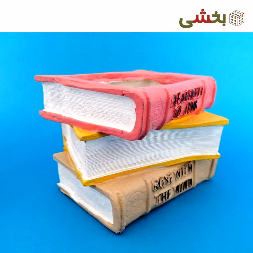 گلدان مدل کتاب پلی استر