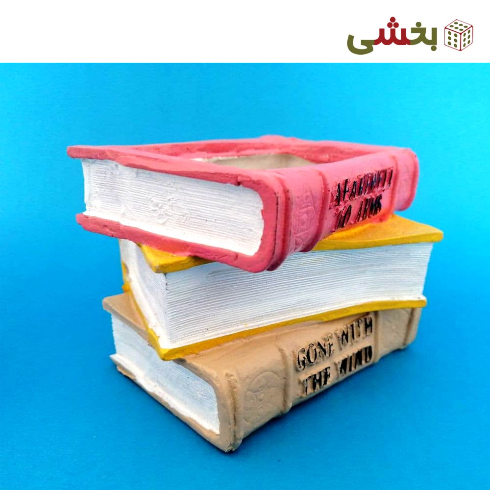 گلدان مدل کتاب پلی استر