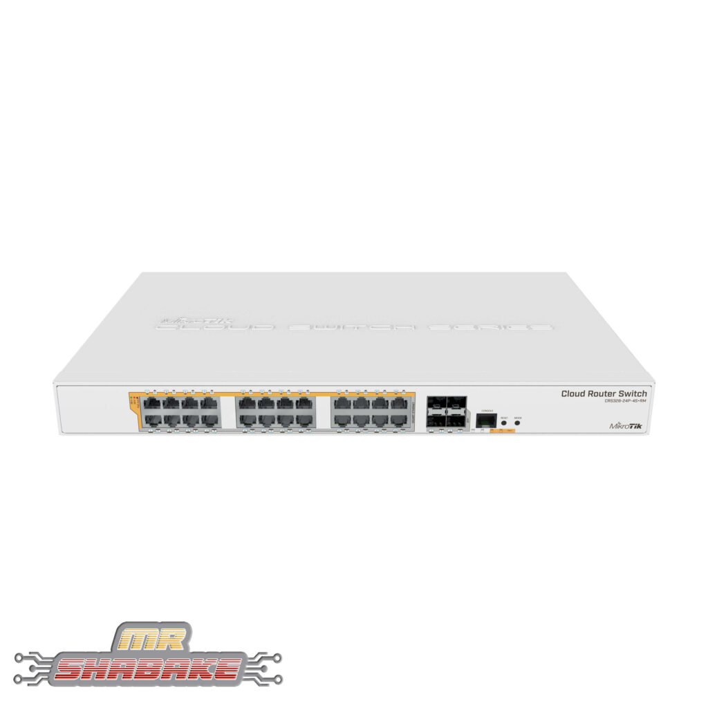 قیمت و خرید روتر سوئیچ میکروتیک CRS328-24P-4S RM | مستر شبکه