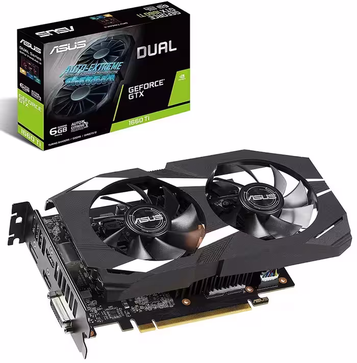کارت گرافیک ایسوس مدل DUAL-GTX1660TI-6G با حافظه 6 گیگابایت