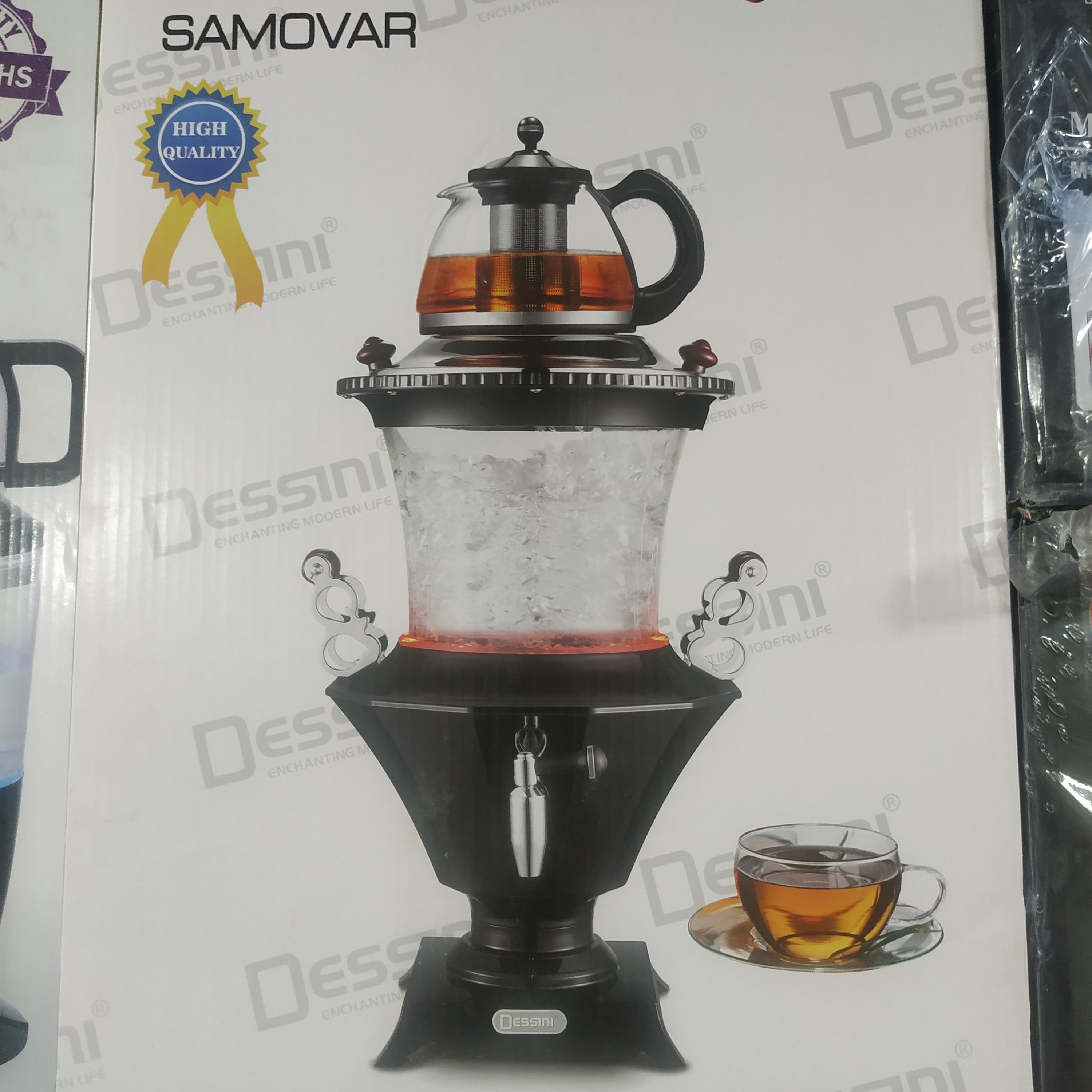 سماور برقی دسینی مدل 4444
ساخت ایتالیا  دارای قوری چایی و ترموستات