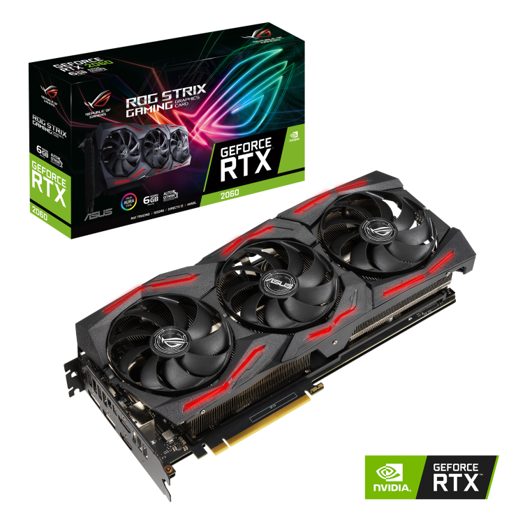 کارت گرافیک ایسوس مدل ROG-STRIX-RTX2060-6G-EVO-V2-GAMING با حافظه 6 گیگابایت
