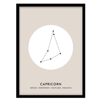 قیمت و خرید تابلو دکوراتیو مدل صورت فلکی دی‌ماه کد 2362