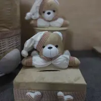 سطل زباله کودک بهمراه جادستمال کاغذی خرس نانان هیوادگالری