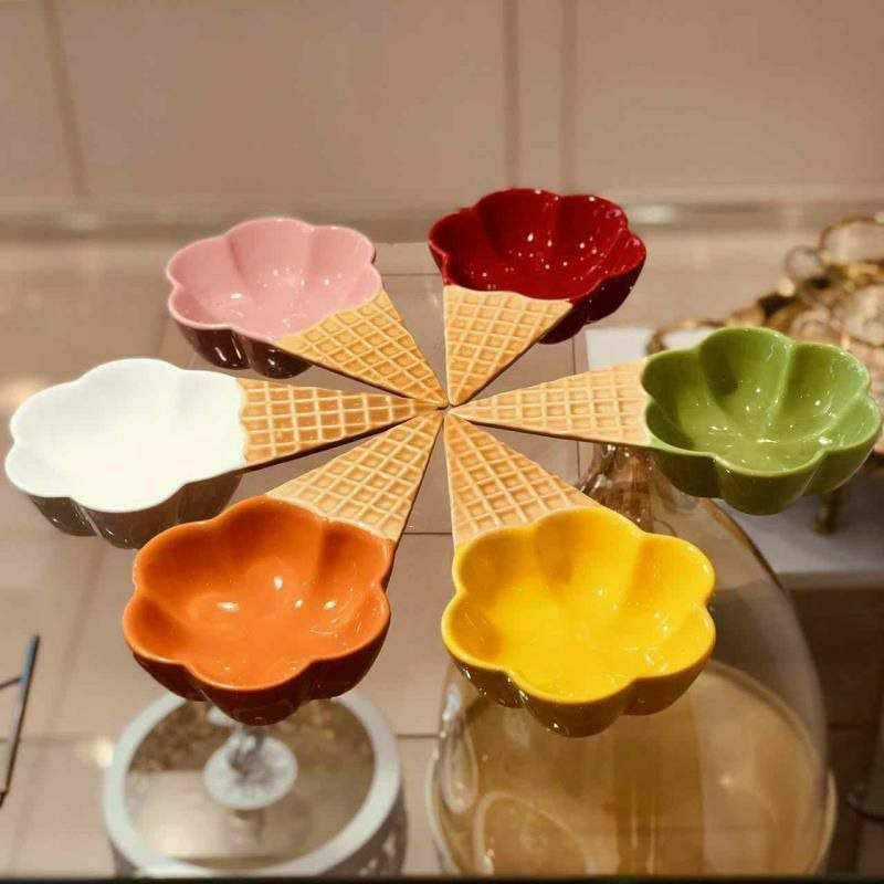 بستنی خوری سرامیکی 6عددی