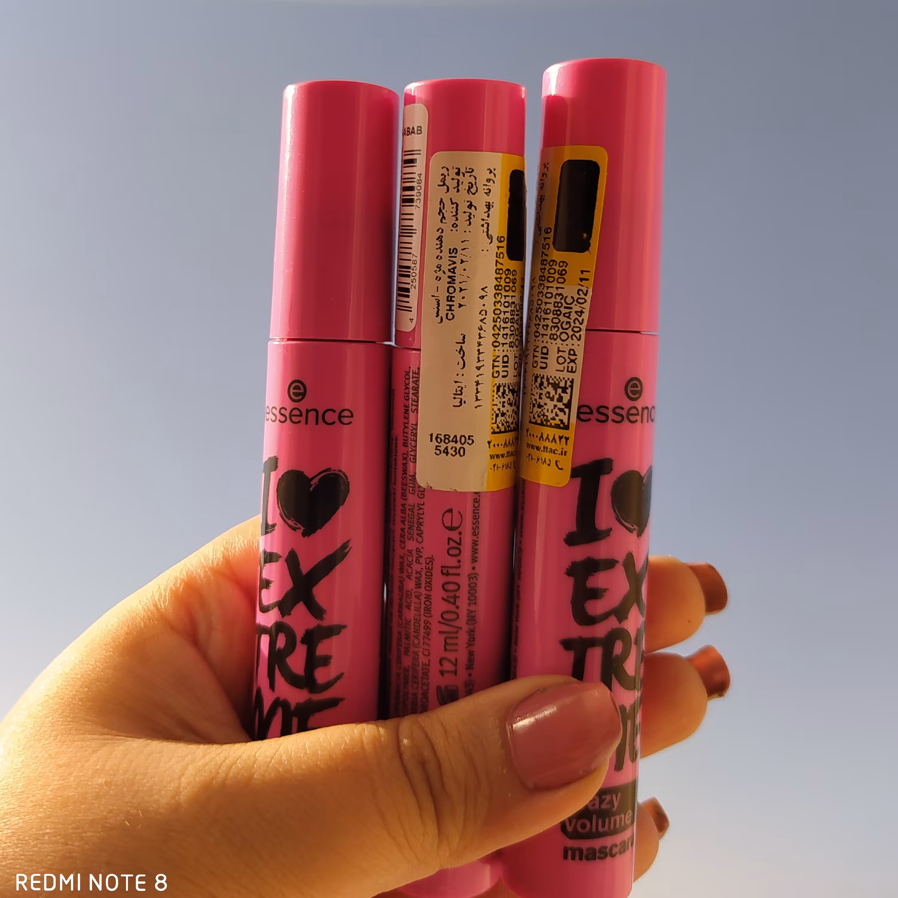 ریمل اسنس صورتی اصل (حجم دهنده و بلند کننده )