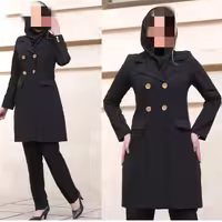 ست اداری مهگل در دو سایز از42تا48 تک رنگ مشکی(ارسال رایگان)