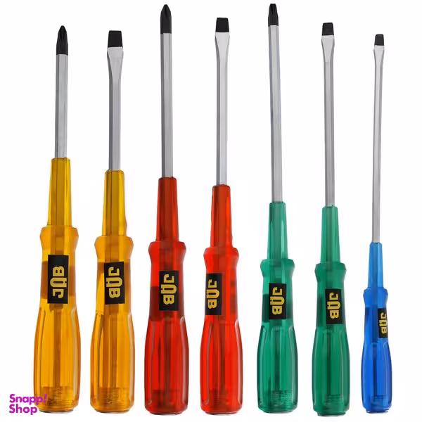 پیچ گوشتی ضربه خور جاب مدل JAB-77 مجموعه 7 عددی