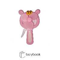 پنکه دستی / فانتزی / طرح پلنگ صورتی