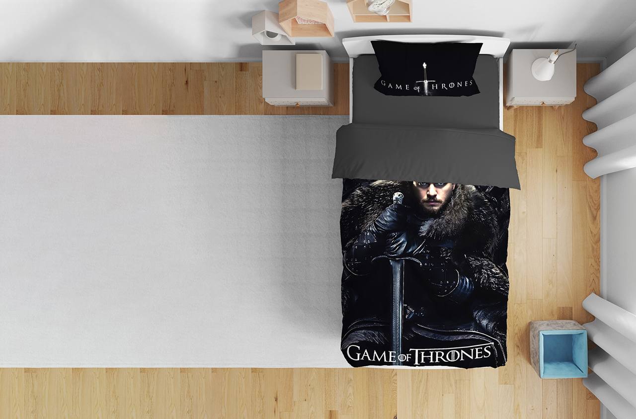 روتختی یک نفره آلوئه ورا لومانا 4تکه طرح Game of thrones
