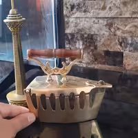 اتو ذغالی برنجی 