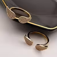 انگشتر استیل بال فرشته