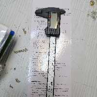 کولیس 15 سانت دیجیتال پلاستیکی 