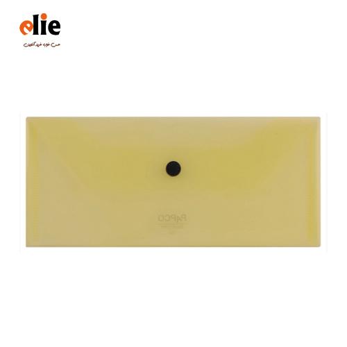 پوشه دکمه دار پاپکو مدل بیزینس شفاف