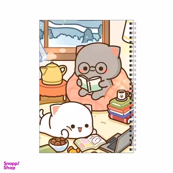 دفتر مشق 80 برگ بامبیلیپ طرح خانواده کتاب خوان پیشی کد 2318838