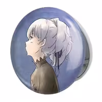 آینه جیبی خندالو طرح یین انیمه تاریک تر از سیاهی Darker Than Black مدل تاشو کد 22559