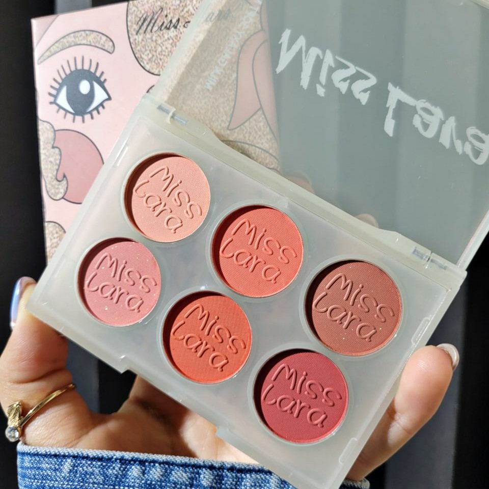 پالت رژگونه شش تایی میس لارا