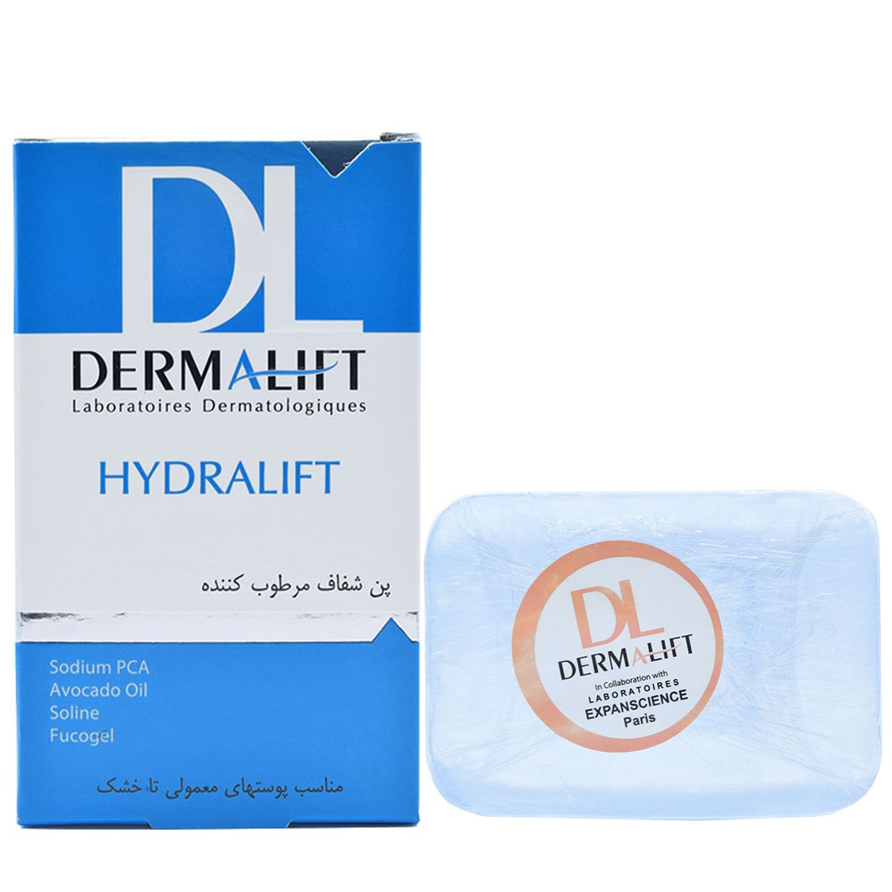 پن شفاف مرطوب کننده درمالیفت مدل Hydralift وزن 100 گرم