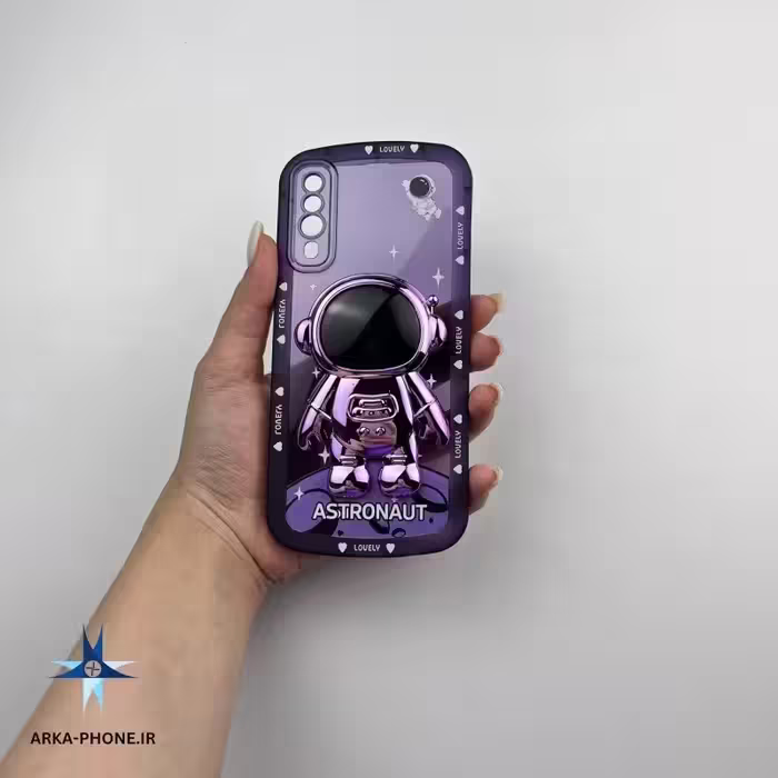 قاب گوشی Galaxy A50-A50S-A30S سامسونگ طرح دار شفاف فضایی وپاپ سوکت فضانوردی   
