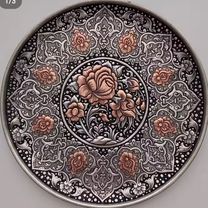 دیوار کوب قلمزنی، 30 سانتی