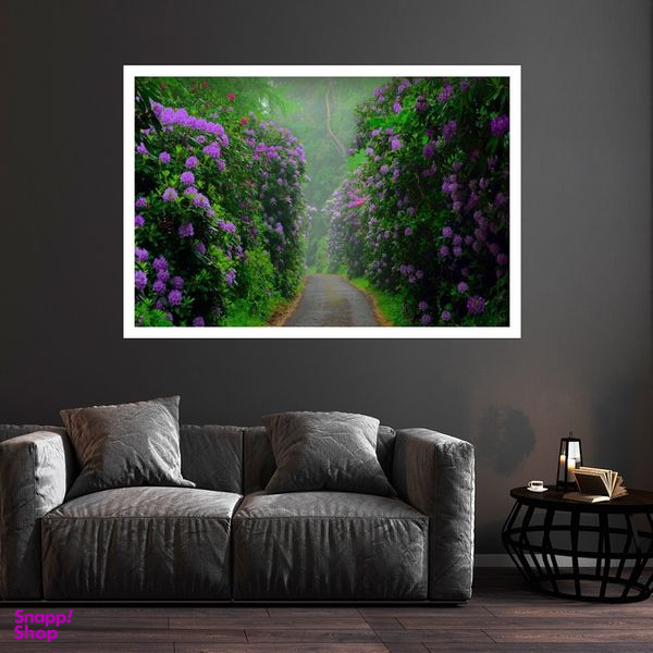 تابلو بکلیت طرح طبیعت سرسبز مدل قاب شاسی W-s8569