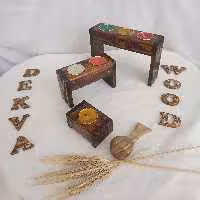 جا شمعی 3 طبقه جدا از هم فانتزی 