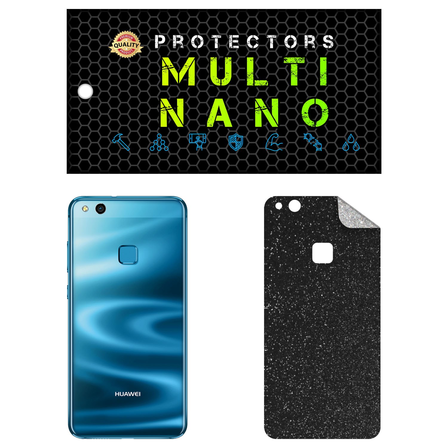 برچسب پوششی کهکشانی مولتی نانو مدل X-F1G برای پشت موبایل هوآوی P10 Lite