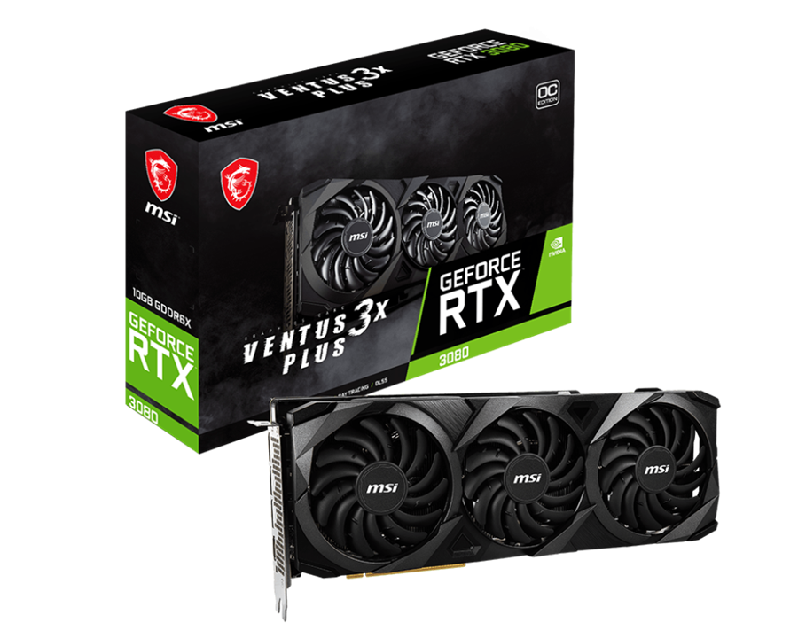 کارت گرافیک  ام اس آی مدل GeForce RTX™ 3080 VENTUS 3X PLUS 10G OCV1 LHR حافظه 10 گیگابایت