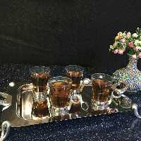 سینی مستطیل حلقه نگین در سه سایز SAFINOX