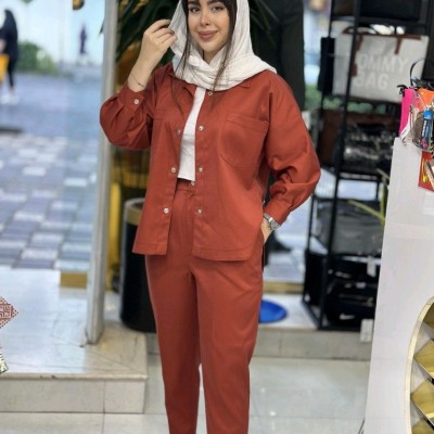 مانتو شلوار زنانه مدل نام : ست مام