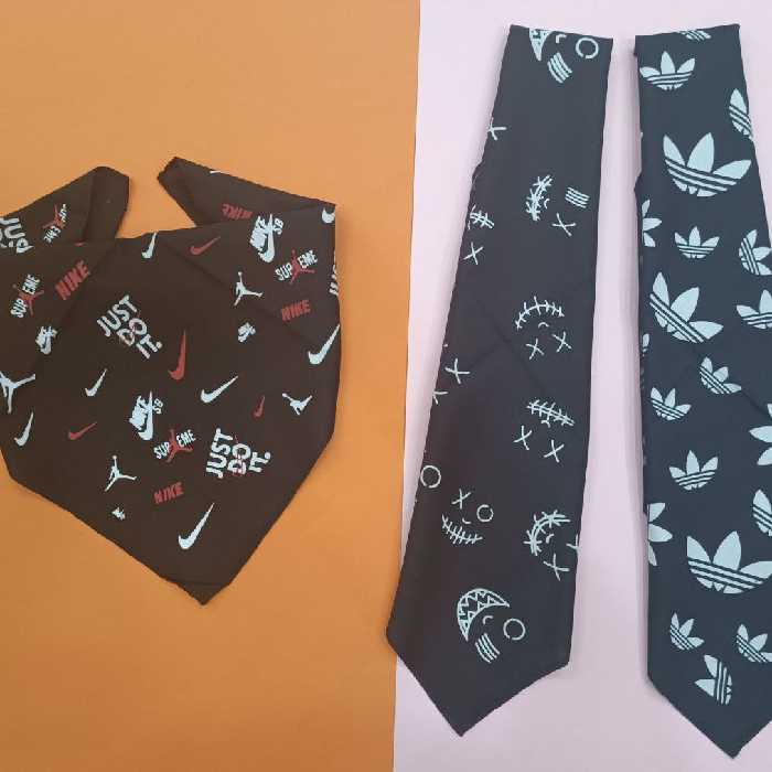 دستمال سر رنگی و مشکی باندانا