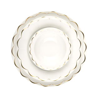 سرویس چینی 29 پارچه غذاخوری نارسیس طلایی