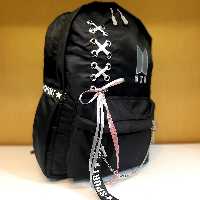 کوله پشتی طرحدار مشکی