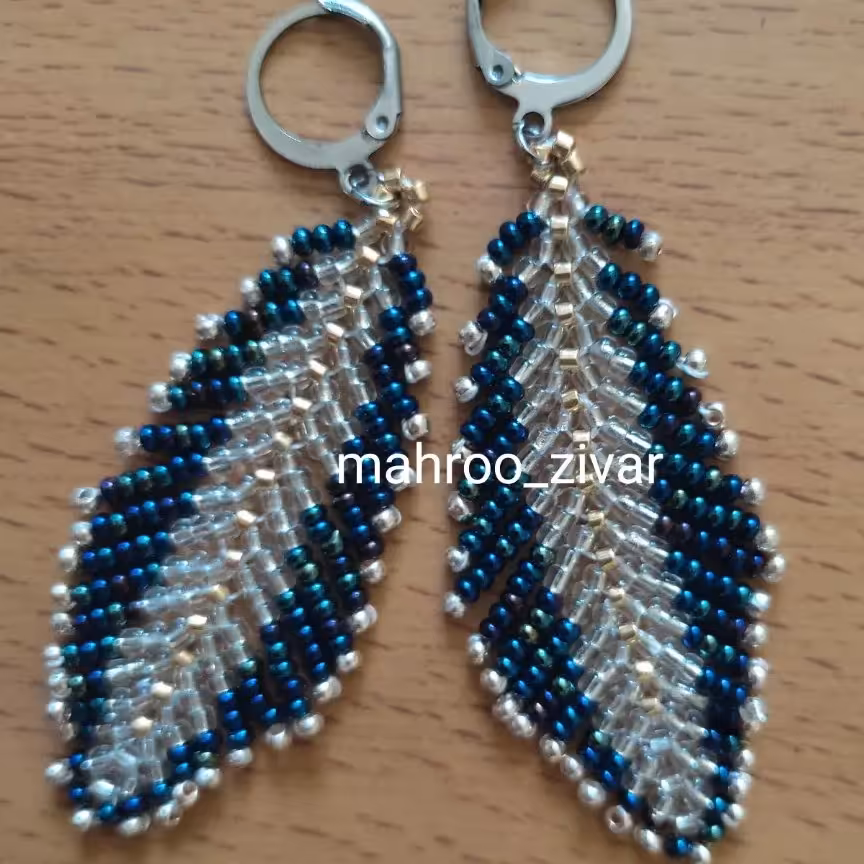 گوشواره طرح پر