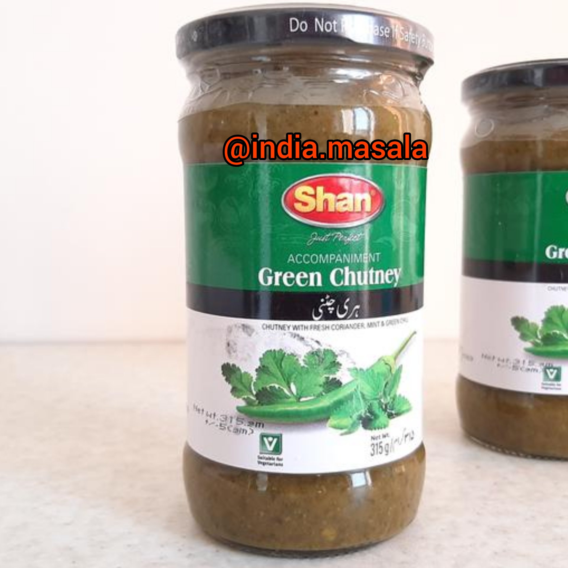 سس آماده گشنیز و فلفل سبز  و سیرو ادویه 315گرم تولید پاکستان 