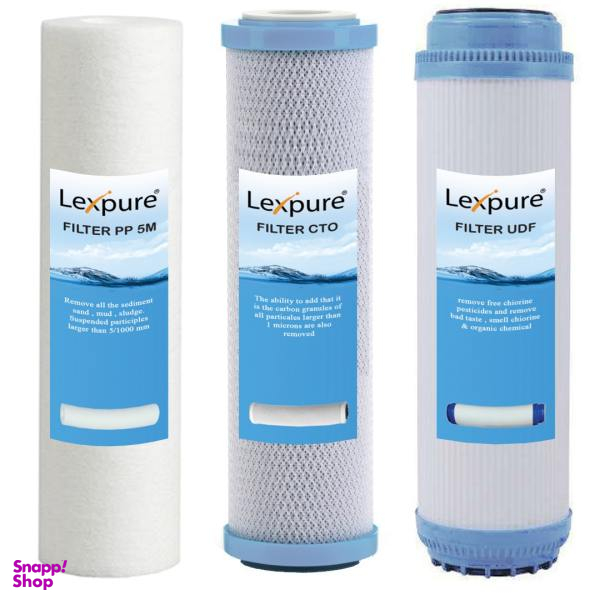 فیلتر تصفیه آب لکس پیور مدل L3 مجموعه 3 عددی