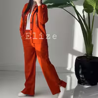 ست مانتو شلوار نانسی وای خیلی نازه تنخورش