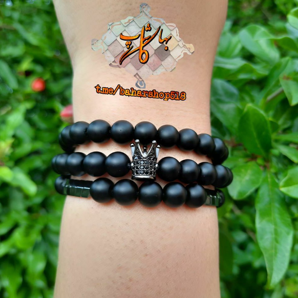 دستبند اونیکس مشکی